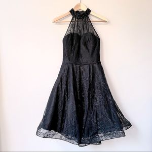 NWOT MAC DUGGAL Halter Cocktail Dress, 4